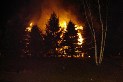 March 24, 2006 Mutual aid to Brewster | Structure Fire | Fieldstone Pond | Pictures Copyright © 2006 Photos:  Frank Becerra Jr. / The Journal News, County Car 2 (Ron Davies), and John Marshall.